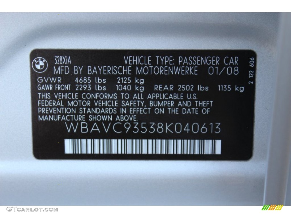 2008 3 Series 328xi Sedan - Titanium Silver Metallic / Black photo #33