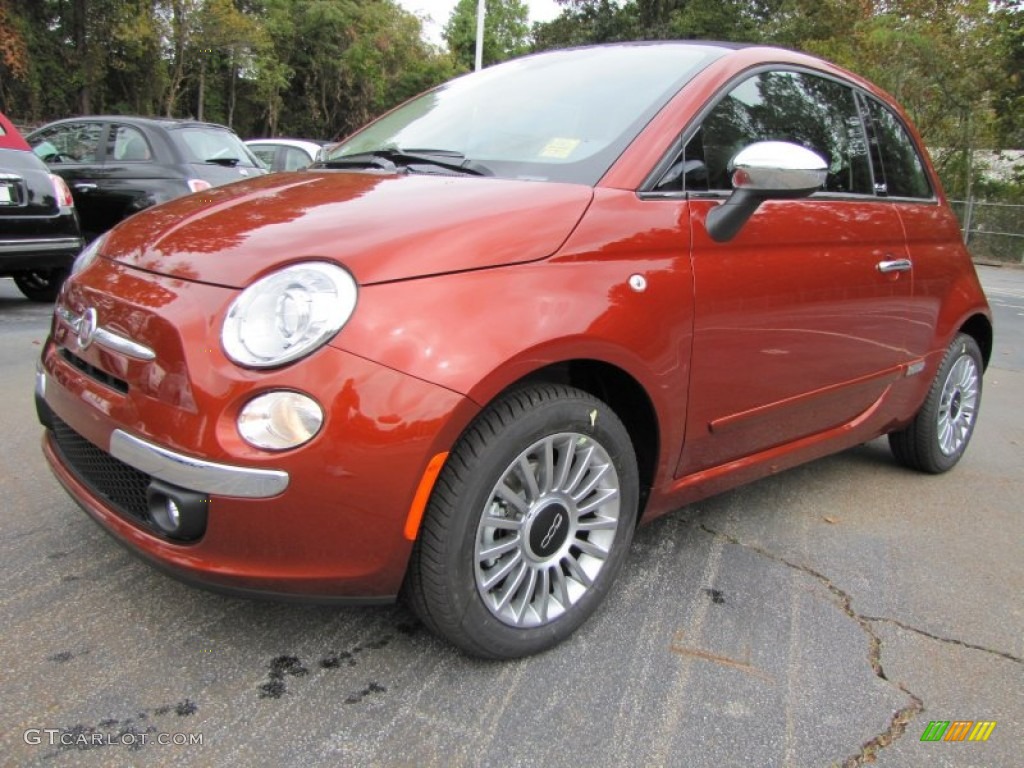 Rame (Copper Orange) 2012 Fiat 500 c cabrio Lounge Exterior Photo #56320852