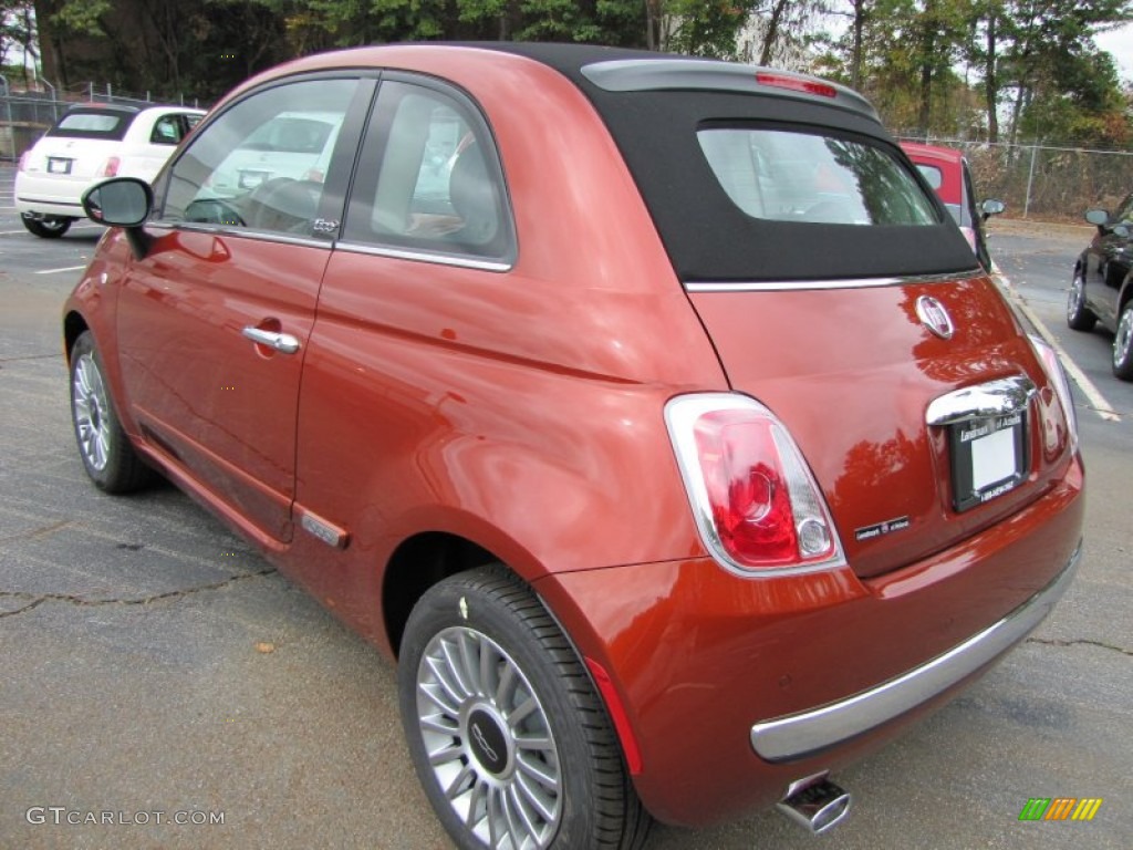 Rame (Copper Orange) 2012 Fiat 500 c cabrio Lounge Exterior Photo #56320858