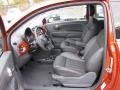 Pelle Nera/Nera (Black/Black) 2012 Fiat 500 c cabrio Lounge Interior Color