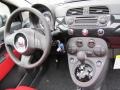 Pelle Rosso/Nera (Red/Black) 2012 Fiat 500 c cabrio Lounge Dashboard