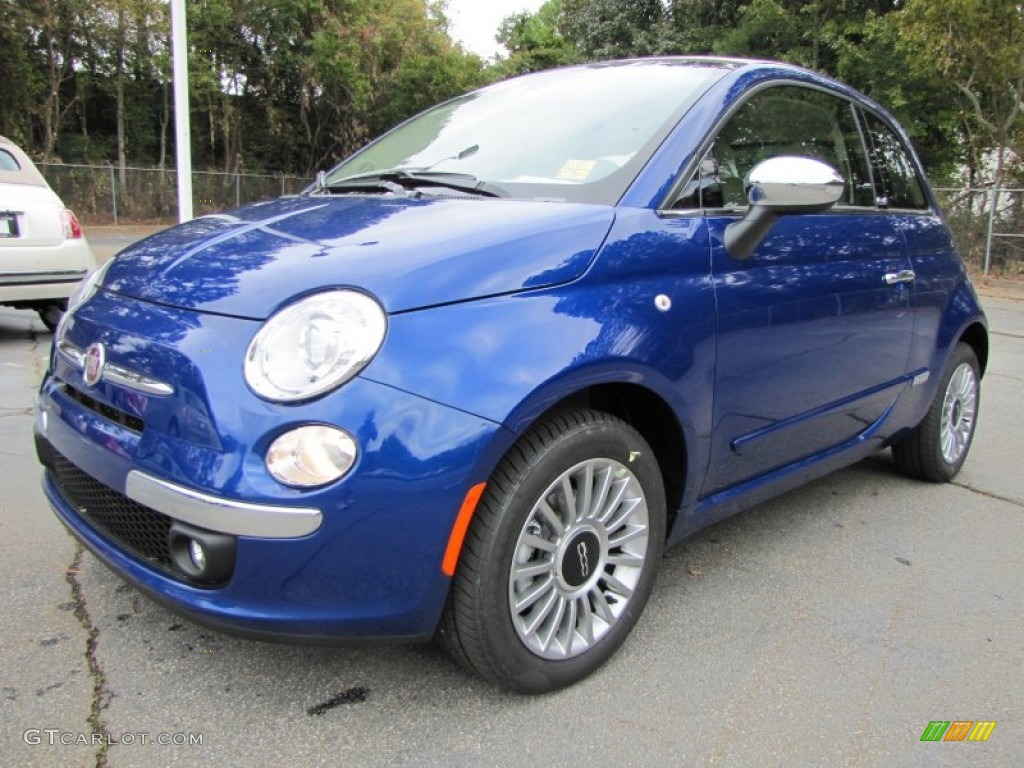 Azzurro (Blue) 2012 Fiat 500 c cabrio Lounge Exterior Photo #56321248