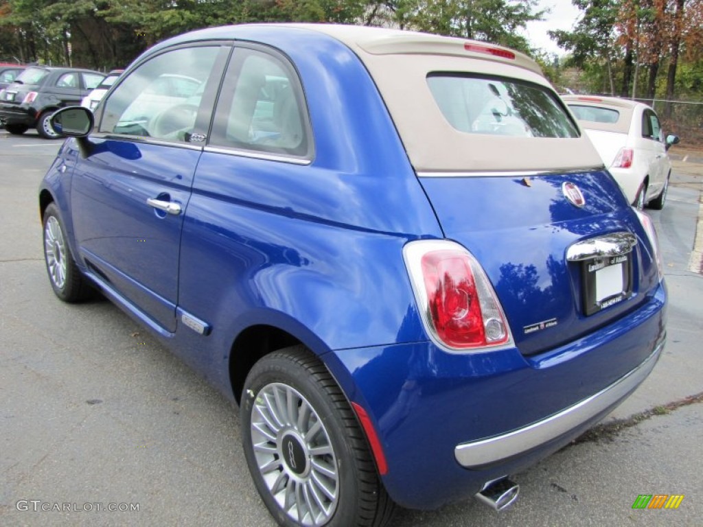 Azzurro (Blue) 2012 Fiat 500 c cabrio Lounge Exterior Photo #56321257