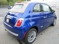 Azzurro (Blue) 2012 Fiat 500 c cabrio Lounge Exterior