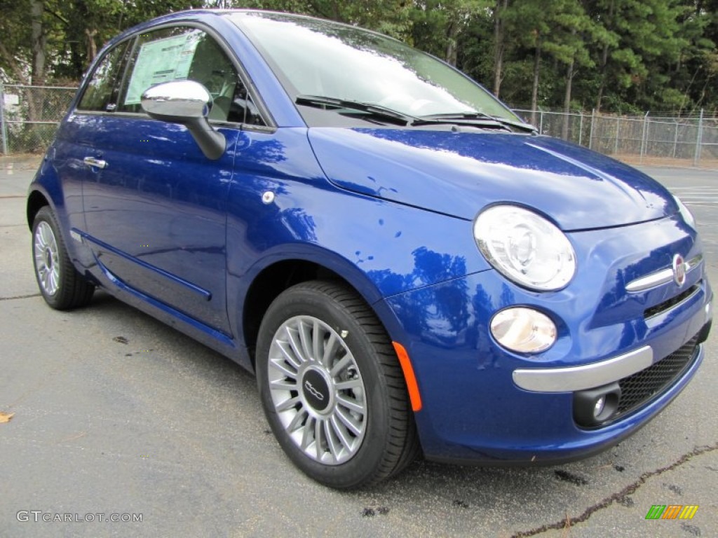 Azzurro (Blue) 2012 Fiat 500 c cabrio Lounge Exterior Photo #56321278