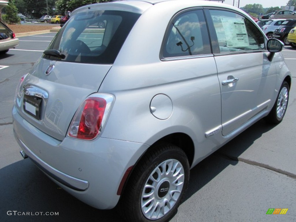 Argento (Silver) 2012 Fiat 500 Lounge Exterior Photo #56321398