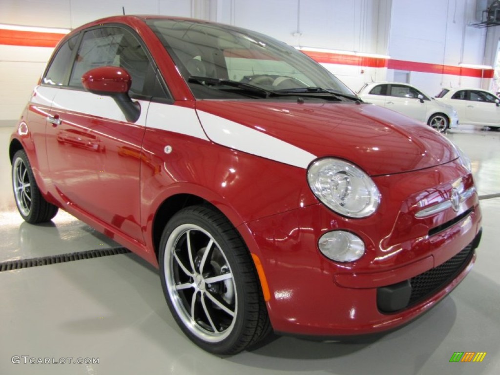 Rosso (Red) 2012 Fiat 500 Pop Exterior Photo #56321761