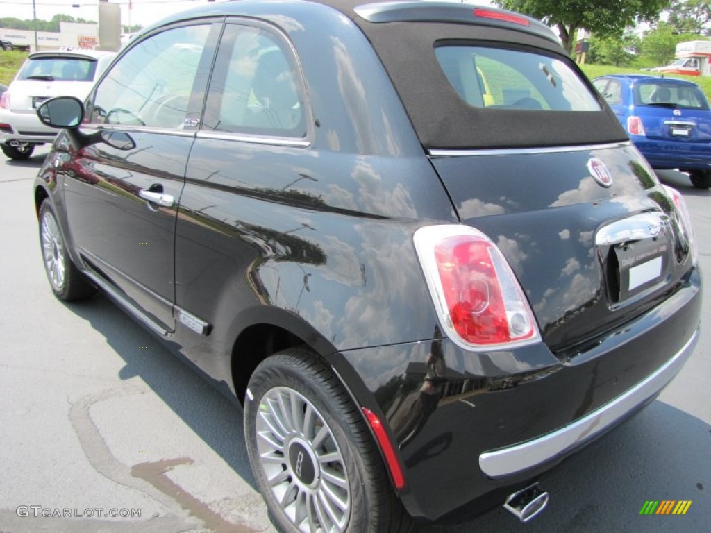 Nero (Black) 2012 Fiat 500 c cabrio Lounge Exterior Photo #56322127