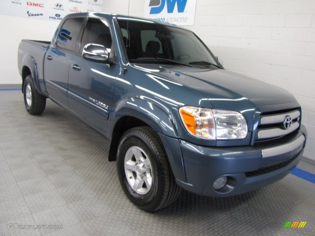 2006 Tundra SR5 Double Cab 4x4 - Bluesteel Metallic / Dark Gray photo #1