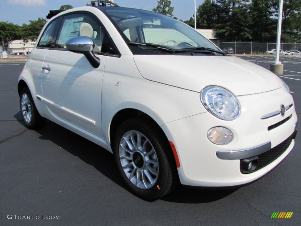 Bianco (White) 2012 Fiat 500 c cabrio Lounge Exterior Photo #56322259