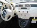 2012 Fiat 500 Tessuto Avorio-Nero/Avorio (Ivory-Black/Ivory) Interior Dashboard Photo