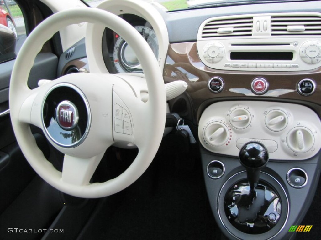 2012 Fiat 500 Pop Tessuto Grigio/Avorio (Grey/Ivory) Dashboard Photo #56322445