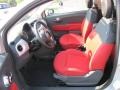 Tessuto Rosso/Nero (Red/Black) 2012 Fiat 500 c cabrio Pop Interior Color