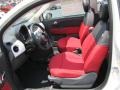 Tessuto Rosso/Nero (Red/Black) Interior Photo for 2012 Fiat 500 #56322793