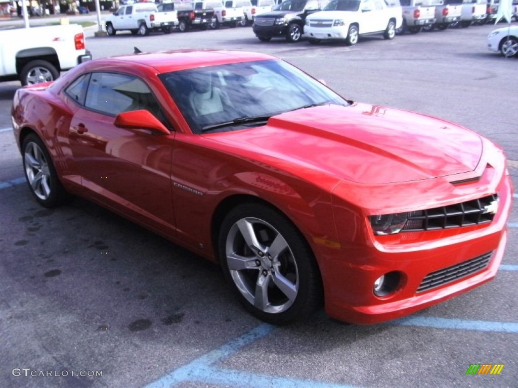 2010 Camaro SS Coupe - Victory Red / Gray photo #5