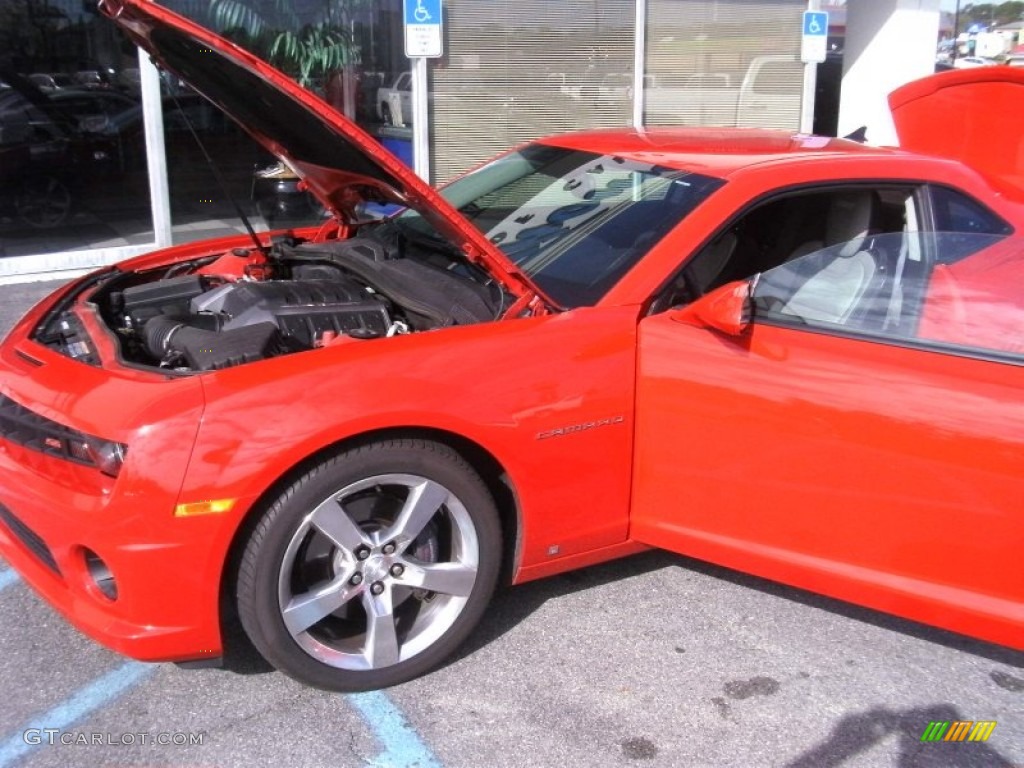 2010 Camaro SS Coupe - Victory Red / Gray photo #14