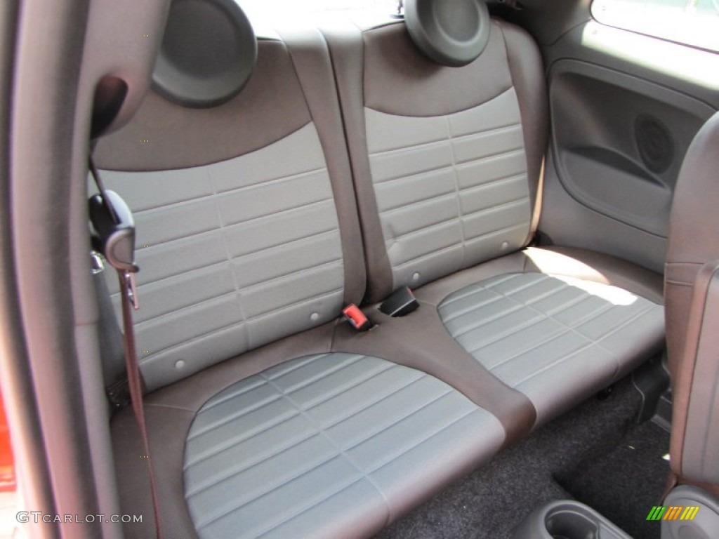 Sport Tessuto Marrone/Nero (Brown/Black) Interior 2012 Fiat 500 Sport Photo #56323046