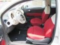 Tessuto Rosso/Avorio (Red/Ivory) Interior Photo for 2012 Fiat 500 #56323273