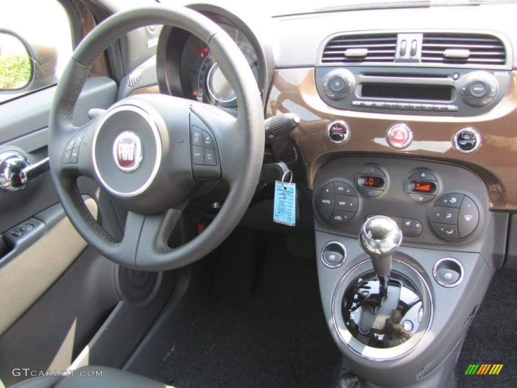 2012 Fiat 500 Sport Sport Tessuto Nero/Nero (Black/Black) Dashboard Photo #56323535