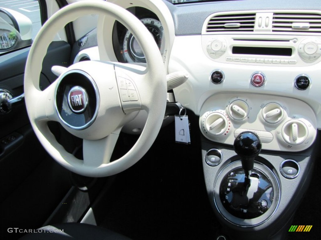 2012 Fiat 500 Pop Tessuto Grigio/Avorio (Grey/Ivory) Dashboard Photo #56323775