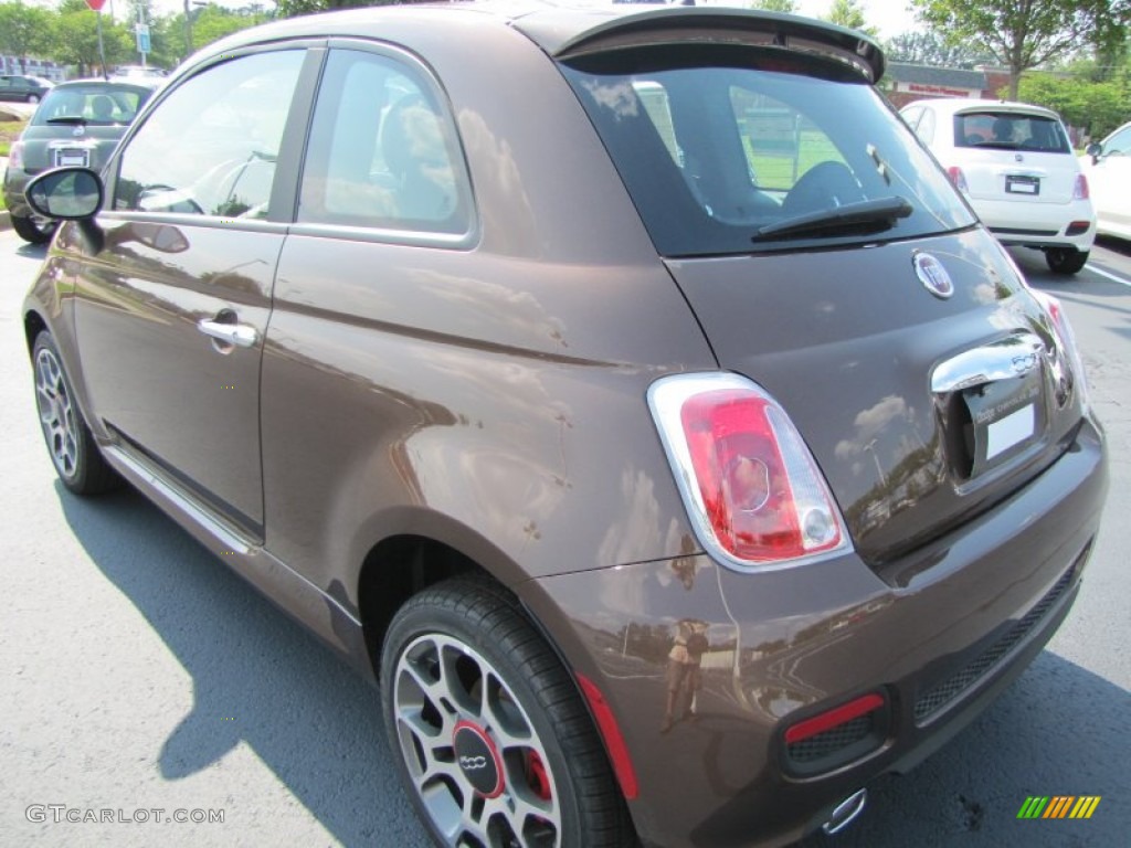 Espresso (Brown) 2012 Fiat 500 Sport Exterior Photo #56324138