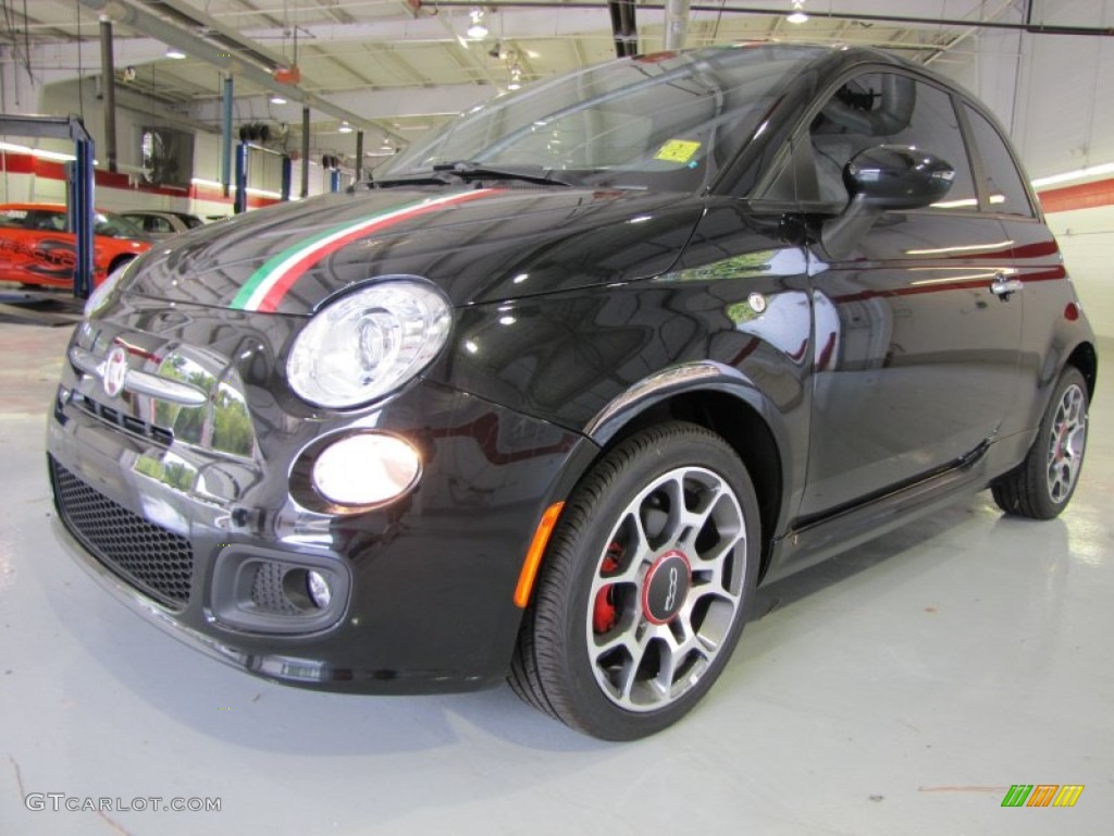 Nero (Black) 2012 Fiat 500 Sport Exterior Photo #56324240