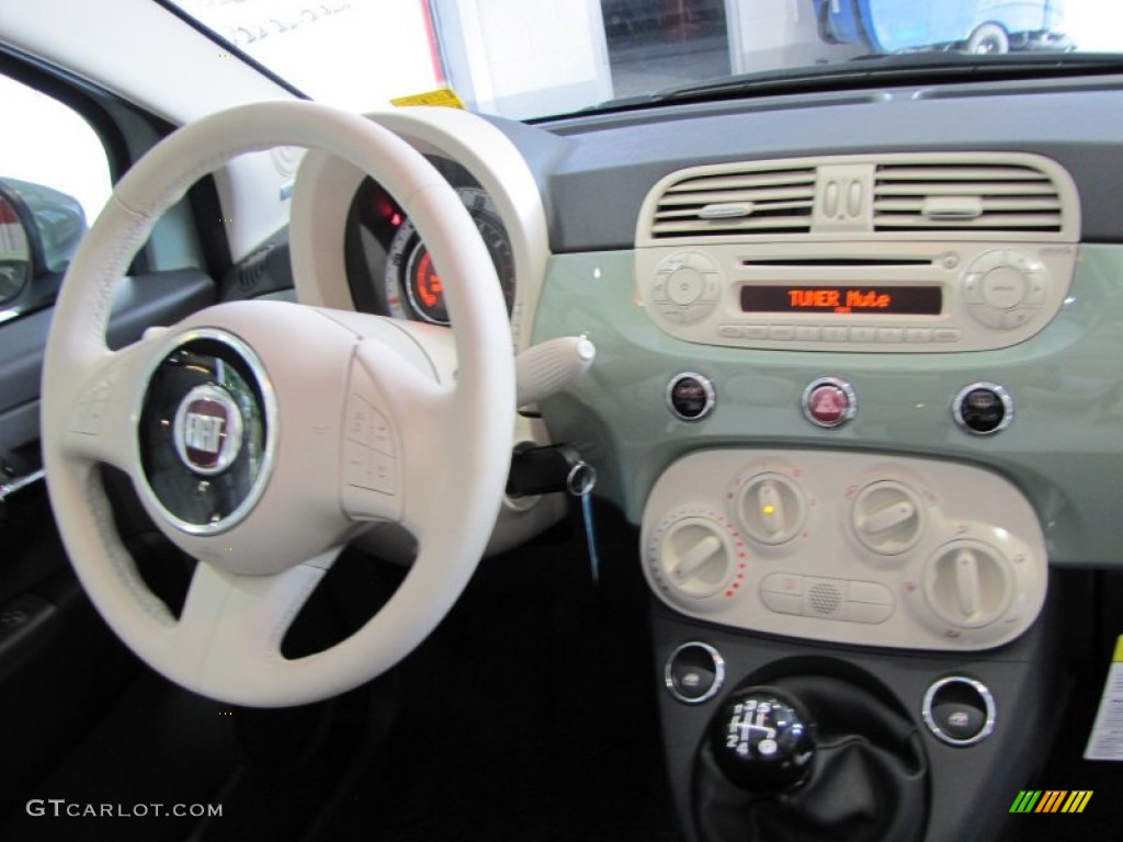 2012 Fiat 500 c cabrio Pop Tessuto Marrone/Avorio (Brown/Ivory) Dashboard Photo #56324429