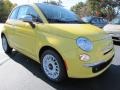 2012 Giallo (Yellow) Fiat 500 Lounge  photo #4