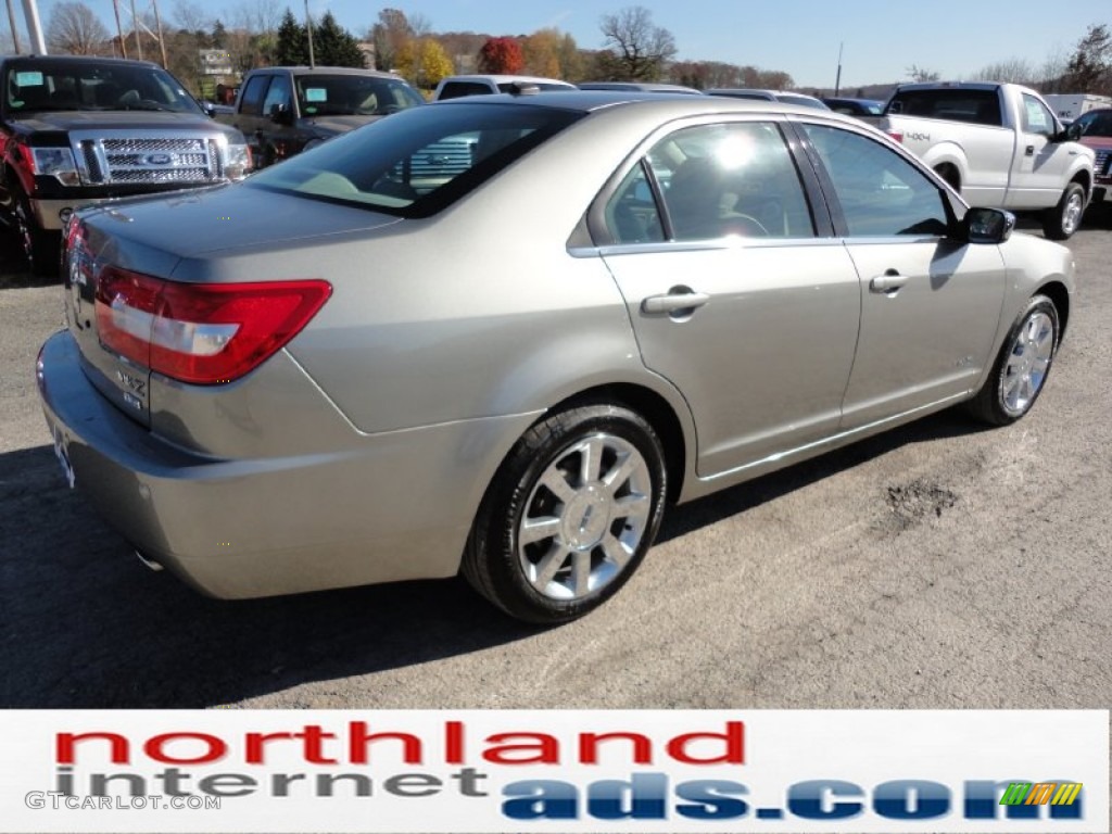 2008 MKZ AWD Sedan - Vapor Silver Metallic / Light Stone photo #8