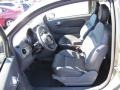 Pelle Nera/Nera (Black/Black) 2012 Fiat 500 c cabrio Lounge Interior Color