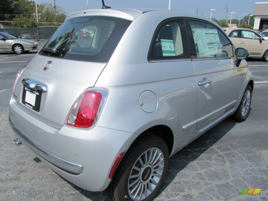 Argento (Silver) 2012 Fiat 500 Lounge Exterior Photo #56325440