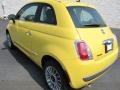 Giallo (Yellow) 2012 Fiat 500 Lounge Exterior