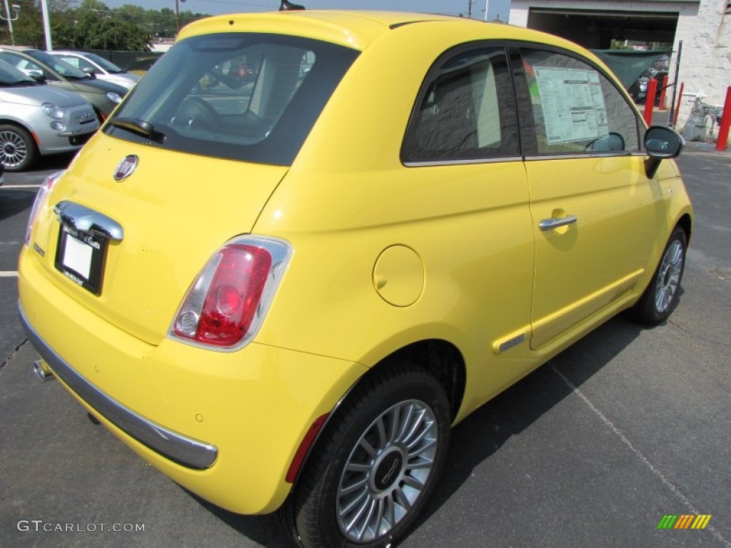 Giallo (Yellow) 2012 Fiat 500 Lounge Exterior Photo #56325791