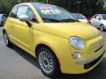 2012 Giallo (Yellow) Fiat 500 Lounge  photo #4