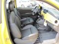 Pelle Nera/Nera (Black/Black) 2012 Fiat 500 Lounge Interior