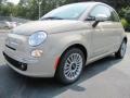 2012 Mocha Latte (Light Brown) Fiat 500 Lounge  photo #1