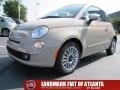 2012 Mocha Latte (Light Brown) Fiat 500 Lounge  photo #1