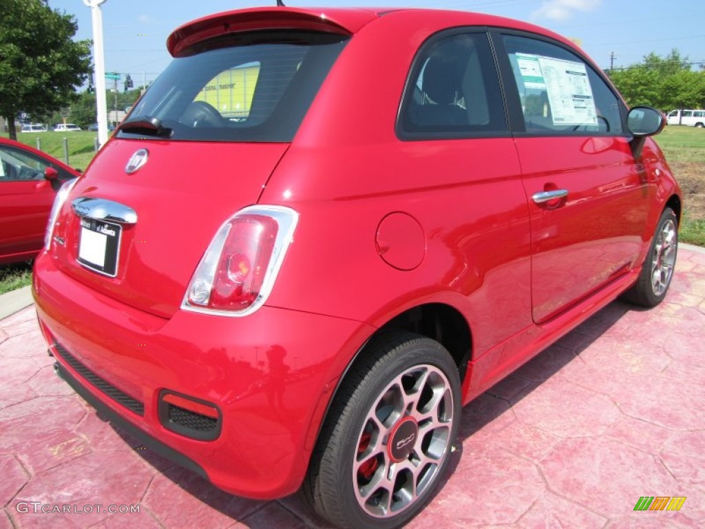 Rosso (Red) 2012 Fiat 500 Sport Exterior Photo #56326622