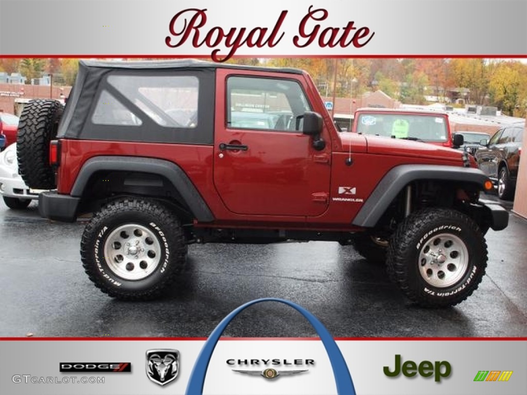 2009 Wrangler X 4x4 - Red Rock Crystal Pearl Coat / Dark Slate Gray/Medium Slate Gray photo #1