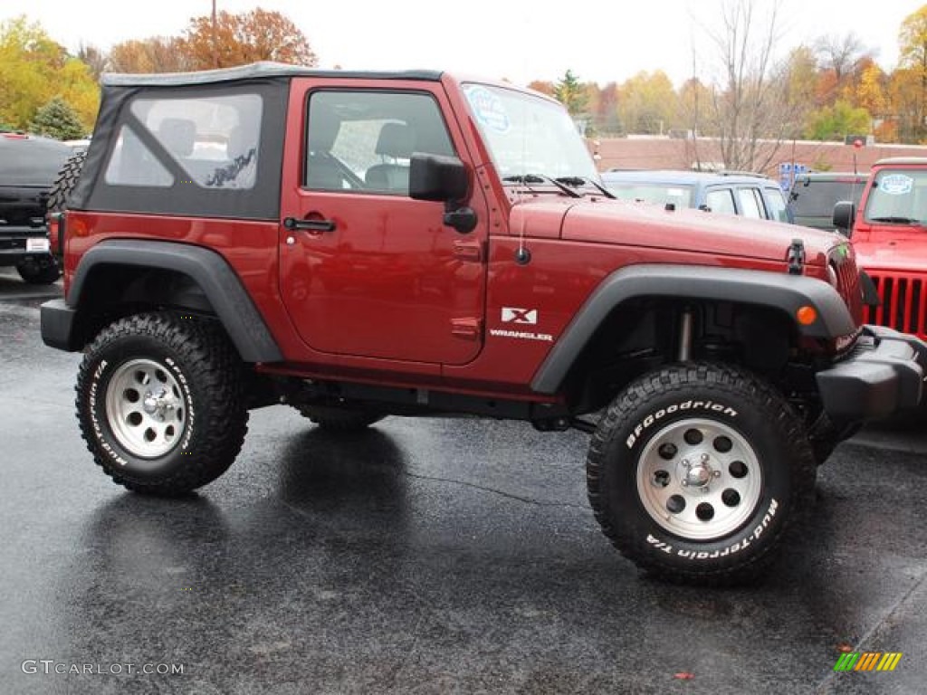 2009 Wrangler X 4x4 - Red Rock Crystal Pearl Coat / Dark Slate Gray/Medium Slate Gray photo #2