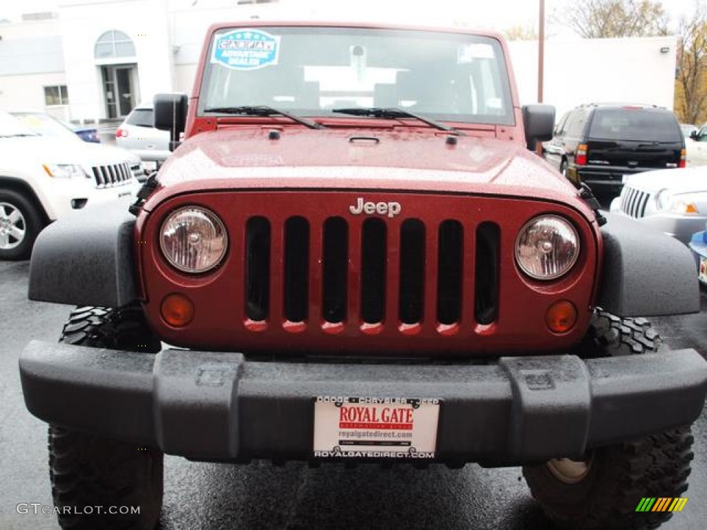 2009 Wrangler X 4x4 - Red Rock Crystal Pearl Coat / Dark Slate Gray/Medium Slate Gray photo #8