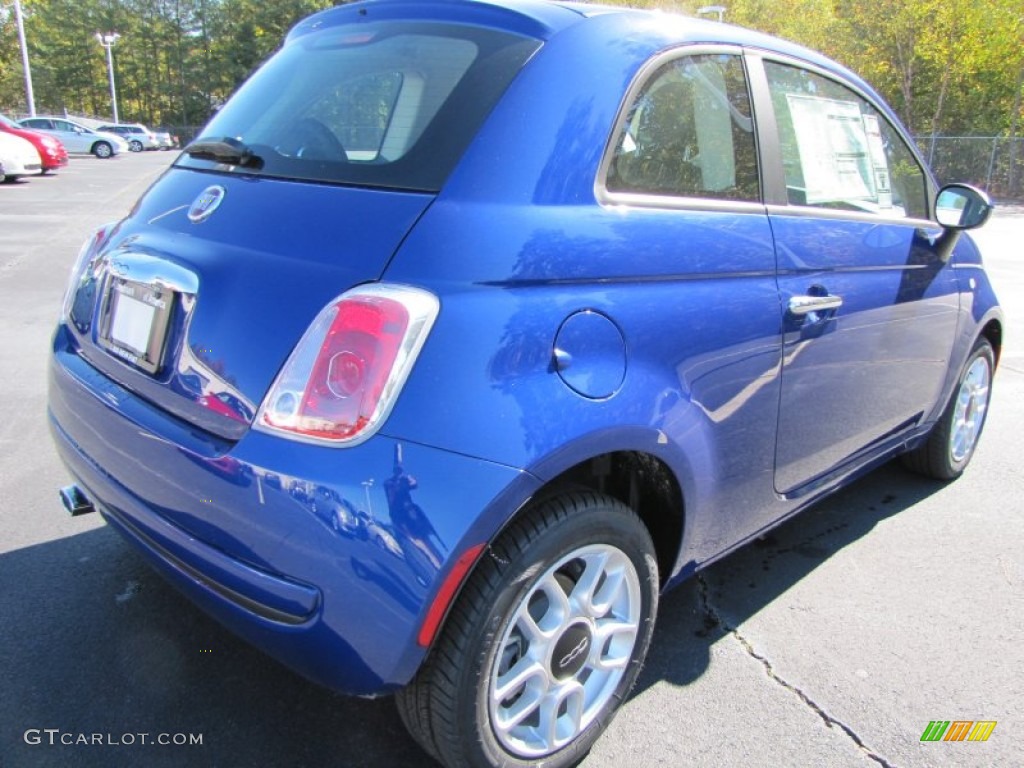 Azzurro (Blue) 2012 Fiat 500 Pop Exterior Photo #56326988