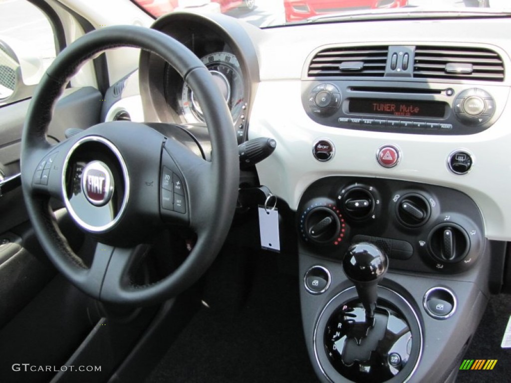 2012 Fiat 500 Pop Tessuto Grigio/Nero (Grey/Black) Dashboard Photo #56327162