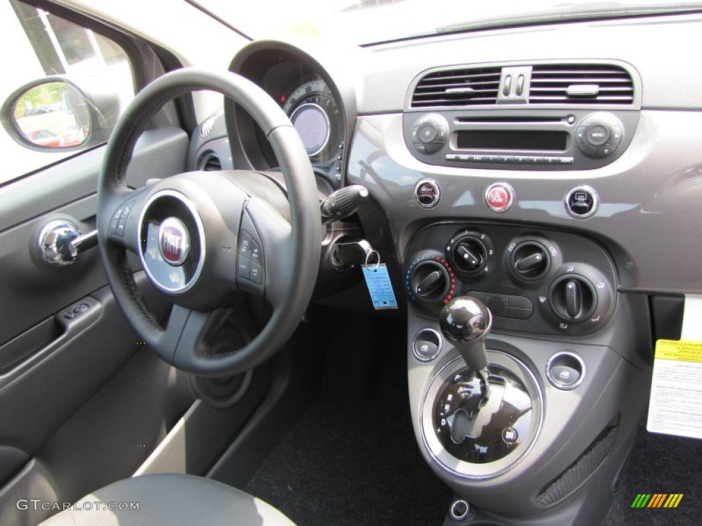 2012 Fiat 500 Pop Tessuto Grigio/Nero (Grey/Black) Dashboard Photo #56327276