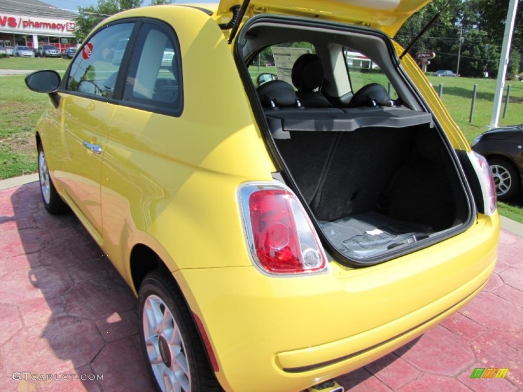 2012 500 Pop - Giallo (Yellow) / Tessuto Grigio/Nero (Grey/Black) photo #7