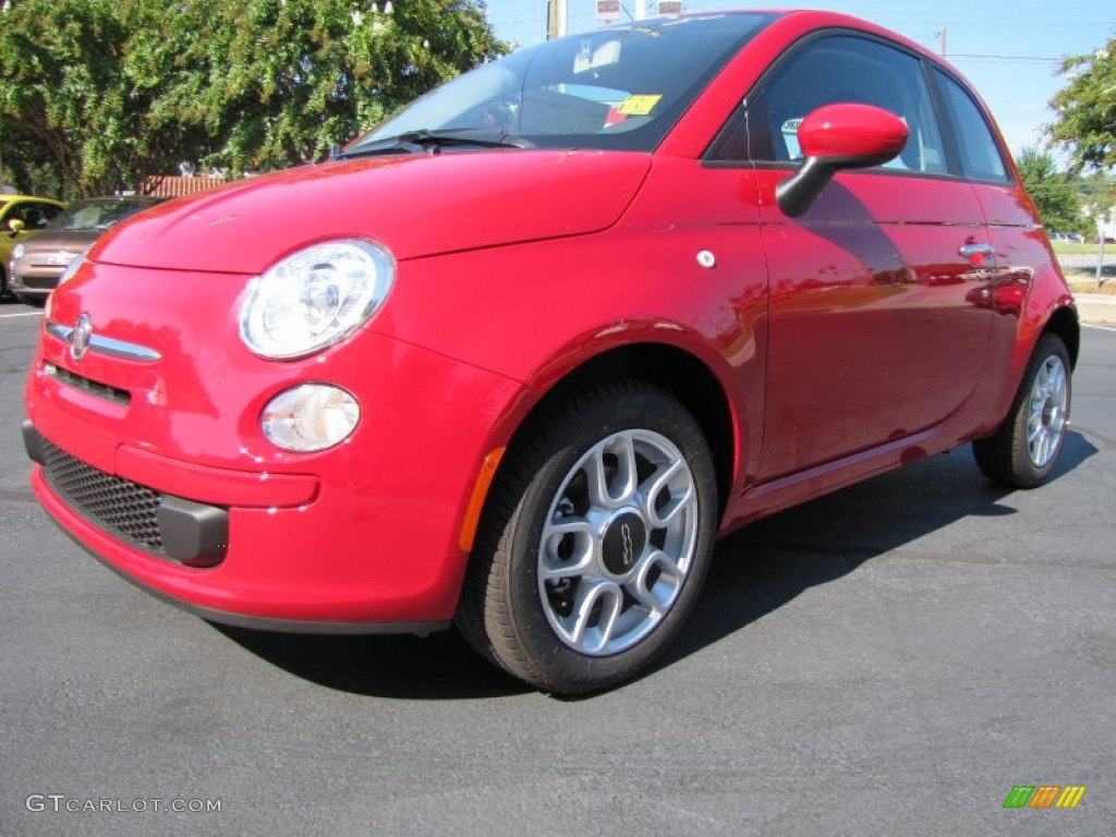 Rosso (Red) 2012 Fiat 500 Pop Exterior Photo #56327822