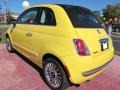  2012 500 c cabrio Lounge Giallo (Yellow)