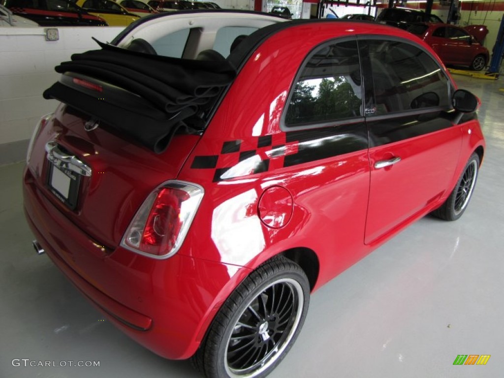 Rosso (Red) 2012 Fiat 500 c cabrio Pop Exterior Photo #56328029