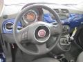 Tessuto Grigio/Nero (Grey/Black) 2012 Fiat 500 c cabrio Pop Steering Wheel