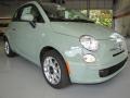 2012 Verde Chiaro (Light Green) Fiat 500 c cabrio Pop  photo #4